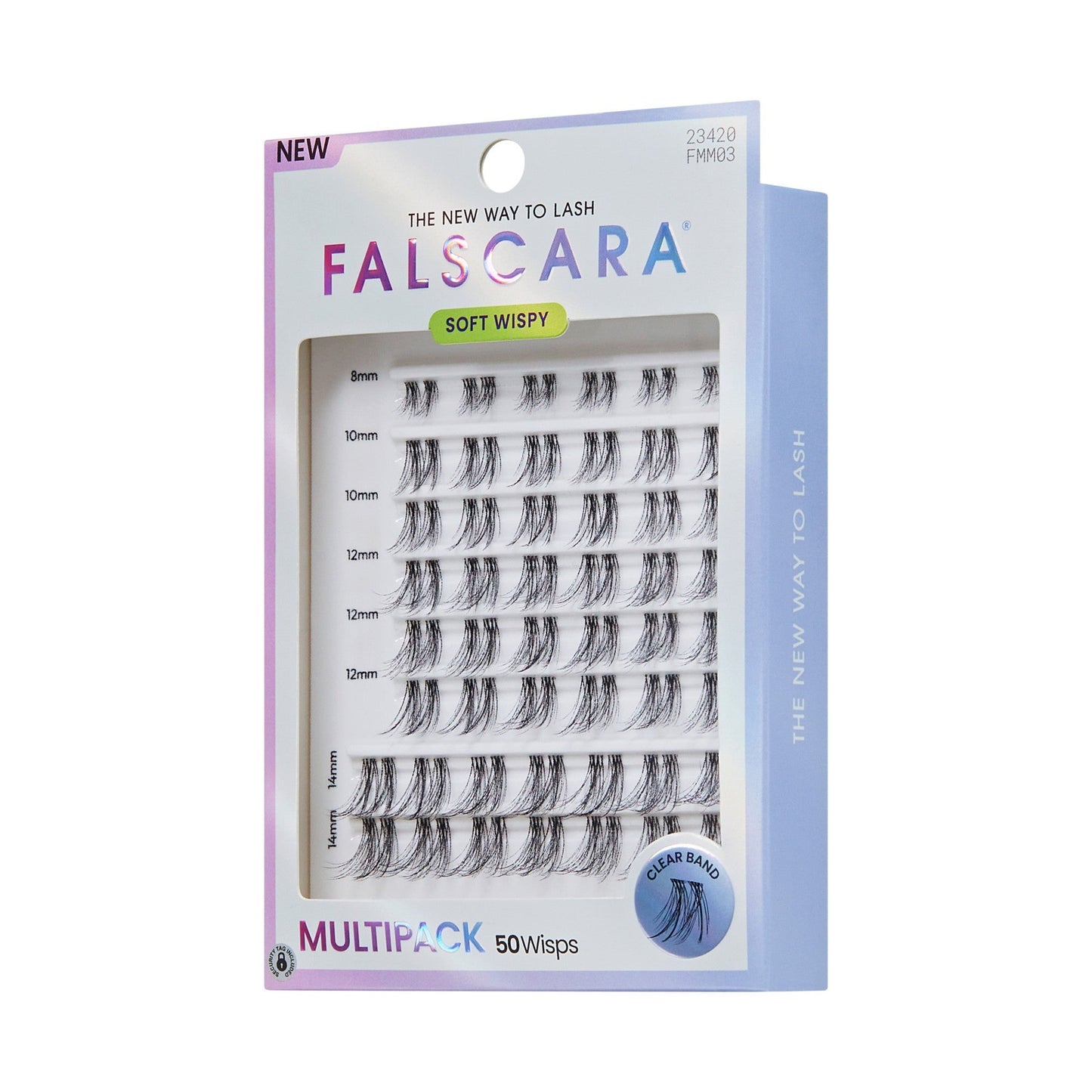 Falscara Soft Wispy Mega Multipack | DIY False Lash Extensions, Cluster Lash, Wispy Lashes, 50 Wisps, 8mm-14mm
