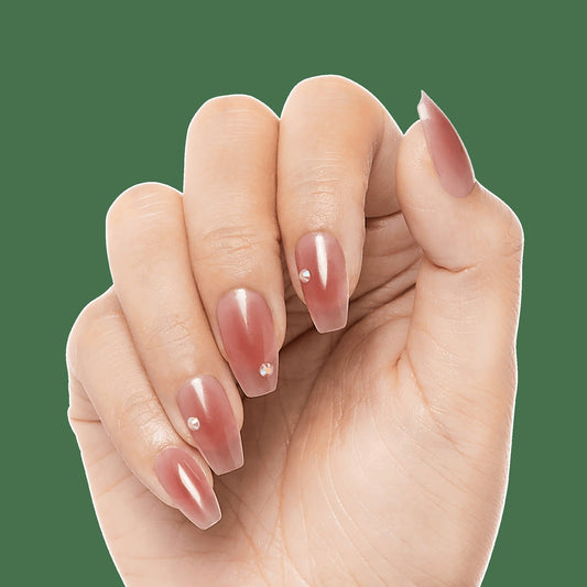 Kiss Bare but Better Premium Press On Glue Nails - Shine