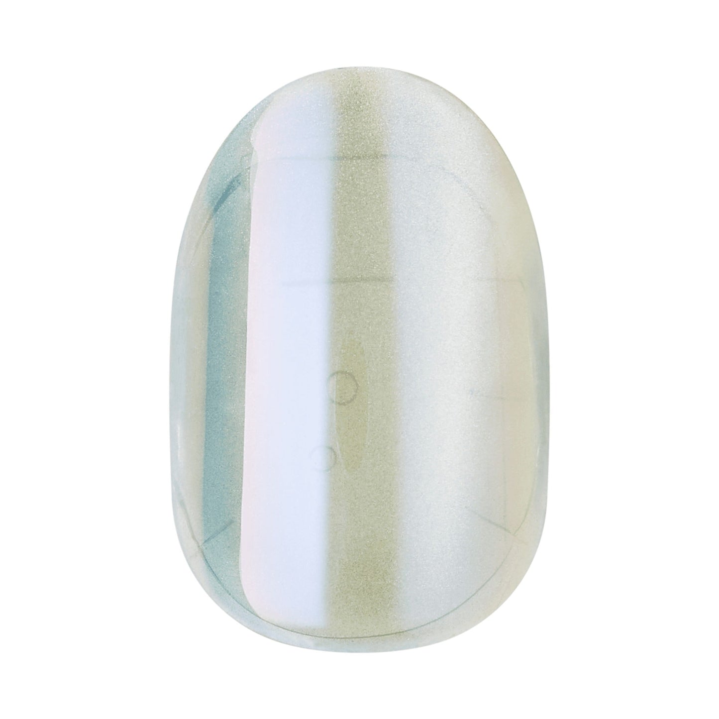 colorFX by Impress No Glue Fake Press On Nails - Sour Love | Solid, Silver, Short, Oval, Manicure