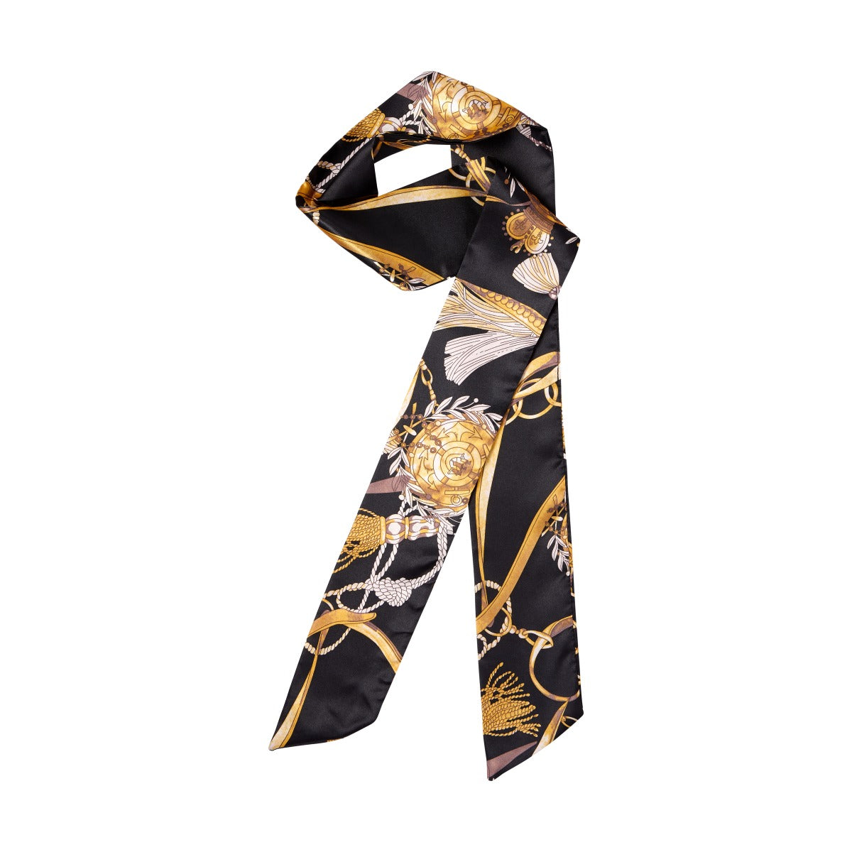 Kiss Colors & Care Silky Satin Edge Scarf - Luxe | Head Scarf, Hair Scarf, 60"L x 4"W, Hair Accessories
