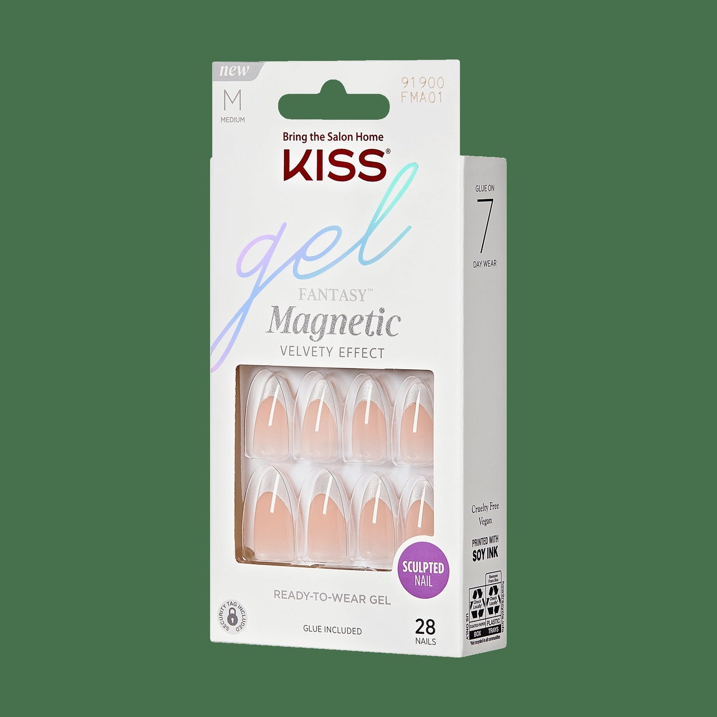 Kiss Gel Fantasy Magnetic Press On Glue Nails - North Coast