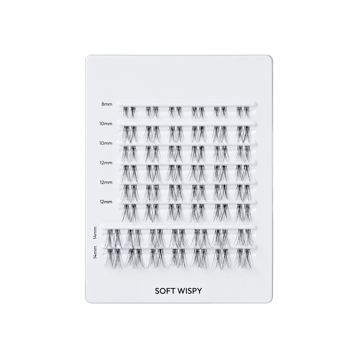 Falscara Soft Wispy Mega Multipack | DIY False Lash Extensions, Cluster Lash, Wispy Lashes, 50 Wisps, 8mm-14mm