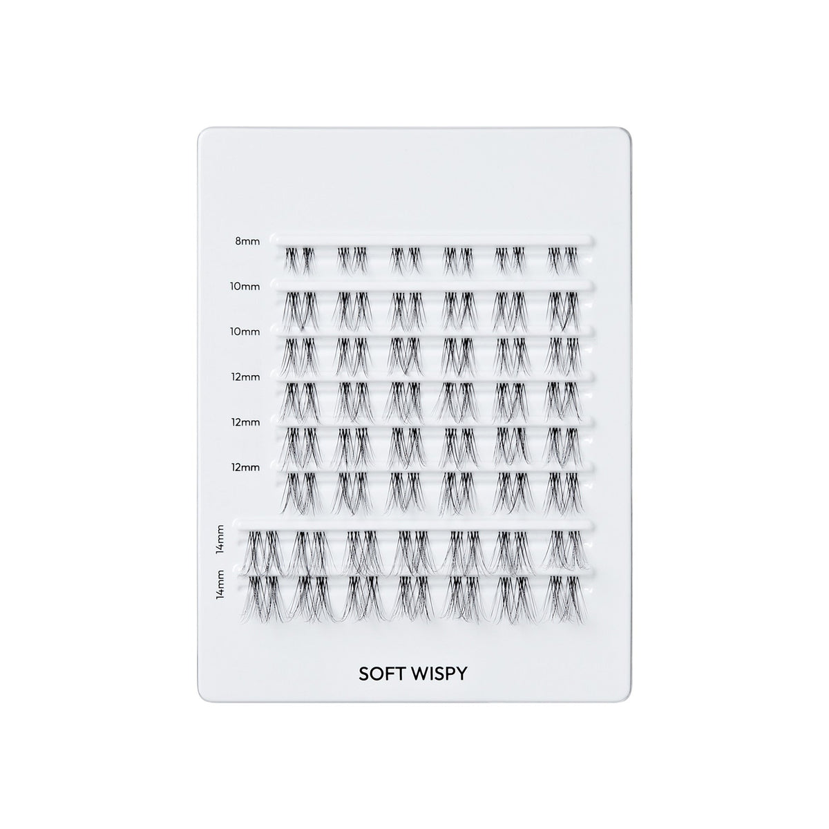 Falscara Soft Wispy Mega Multipack | DIY False Lash Extensions, Cluster Lash, Wispy Lashes, 50 Wisps, 8mm-14mm