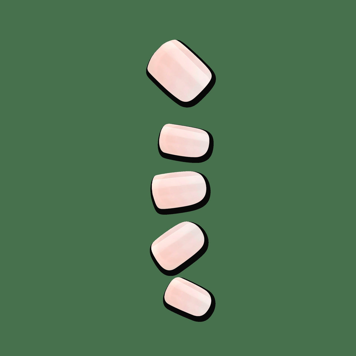 Impress French No Glue Fake Press On Nails - Heroic | French Tips, White & Neutral, Short, Squoval, Manicure
