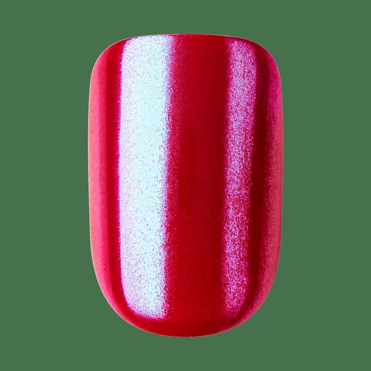 colorFX by Impress No Glue Fake Press On Nails - This City | Solid, Red, Short, Squoval, Manicure