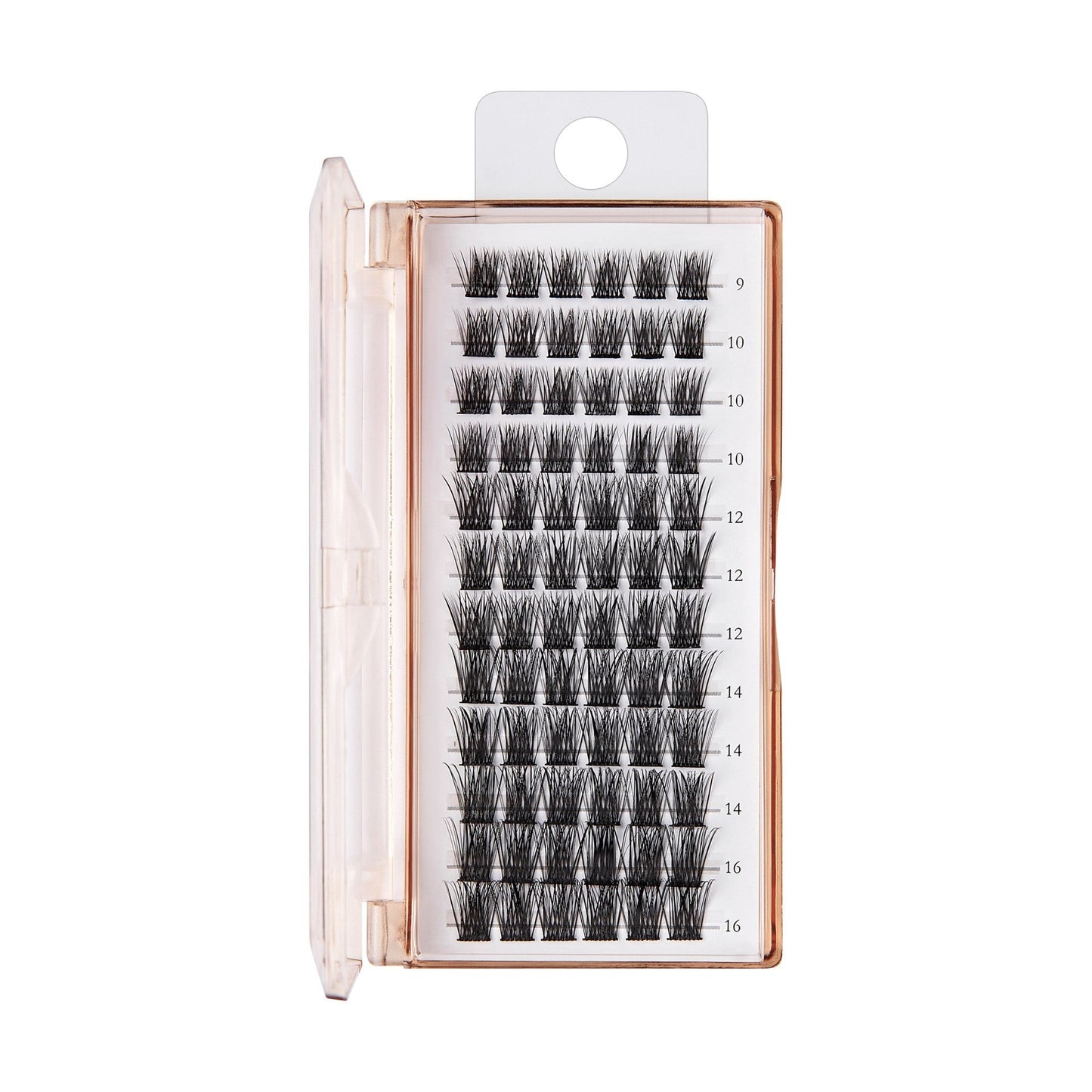 BeBlinky False Eyelashes, Wide Band - Voluminous | 72 Clusters, Cluster Lashes, 9mm- 16mm