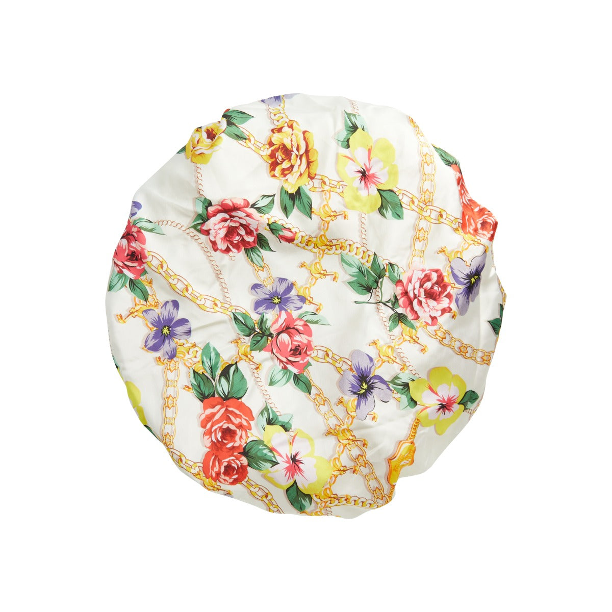 Kiss Colors & Care Crepe Satin Reversible Hair Bonnet - Floral Design | Silk Bonnet, Sleep Bonnet, Super Jumbo, Hair Accessories