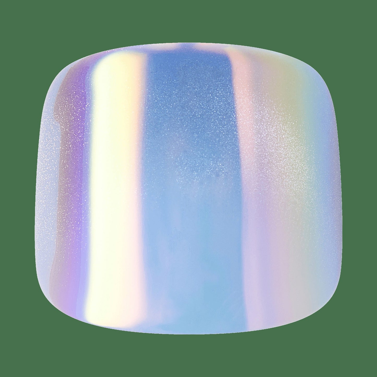 Kiss Core Magnetic Press On Fake Glue Toenails - Elation | Design, Blue, Short, Squoval, Pedicure