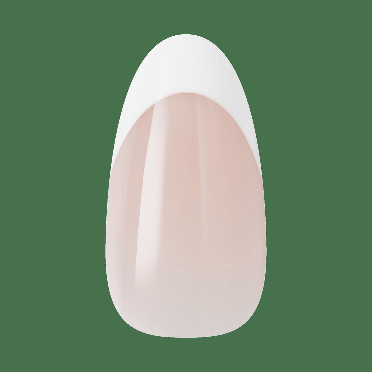Kiss Core French Press On Fake Glue Nails - Curiosity | French Tips, White, Medium, Almond
