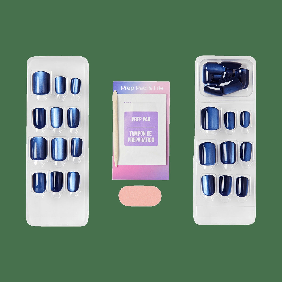 colorFX by Impress No Glue Fake Press On Nails - Velvet Romance | Design, Purple, Short, Squoval, Manicure