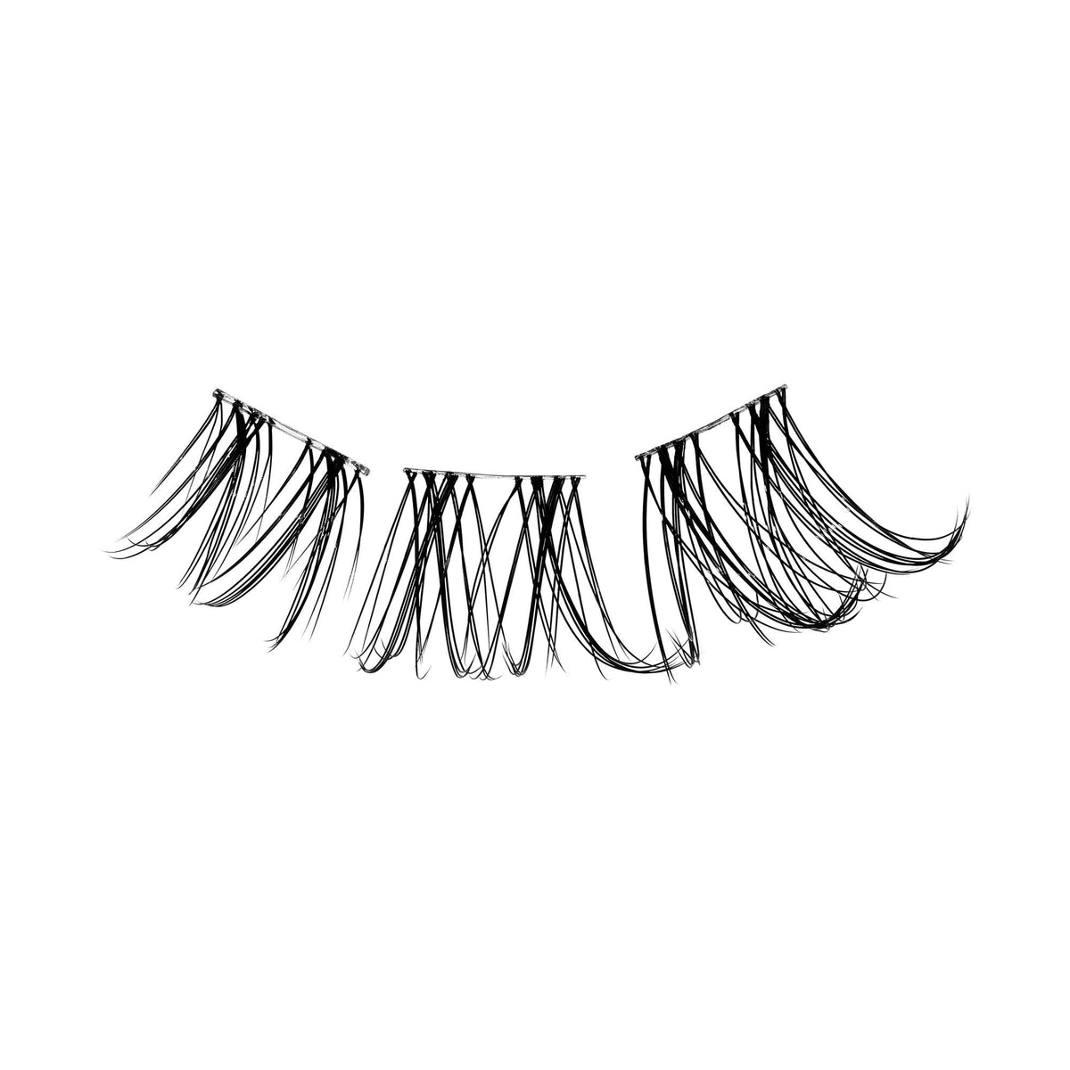 Falscara Soft Wispy Essentials Kit | DIY False Lash Extensions, Cluster Lash, Wispy Lashes, 36 Wisps, 8mm-12mm