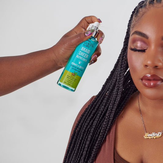 Kiss Colors & Care Braid Sheen Refresher | Braid Spray, Sheen Refresher, 8.45 fl oz, Hair Care