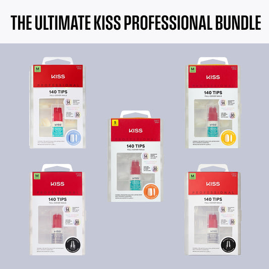Kiss Professional Full Cover Press On Fake Nails - The Ultimate Kiss Professional Bundle