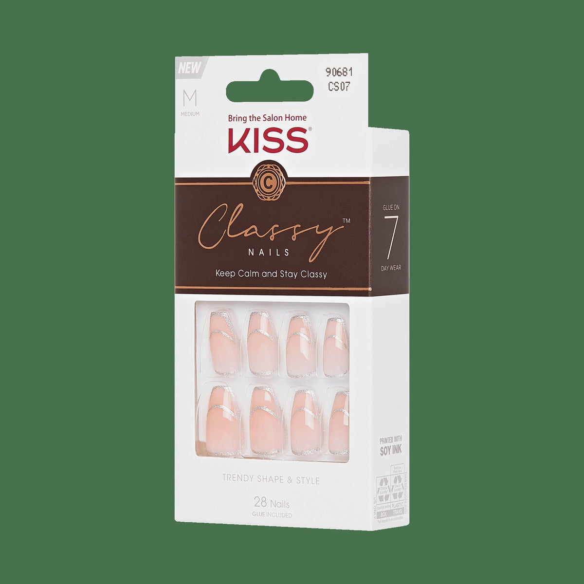 Kiss Classy Press On Glue Nails - New Nail, New Me