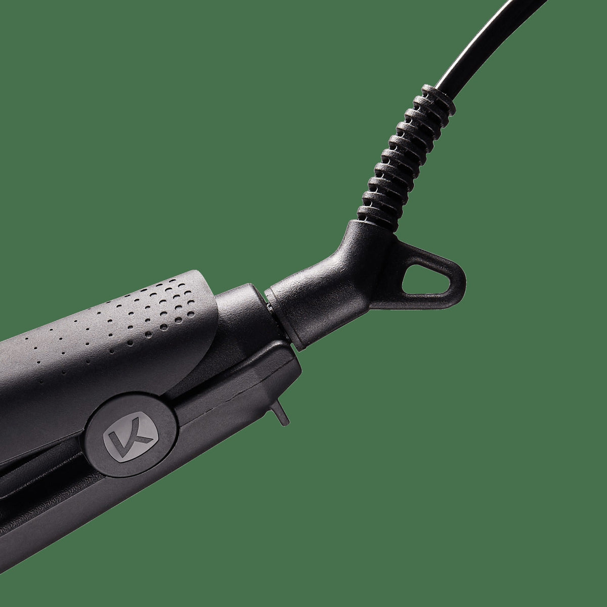 Kiss Tourmaline Frizz Free Ceramic 1/2" Flat Iron | Hair Straightener, Ceramic Iron, Hair Tools