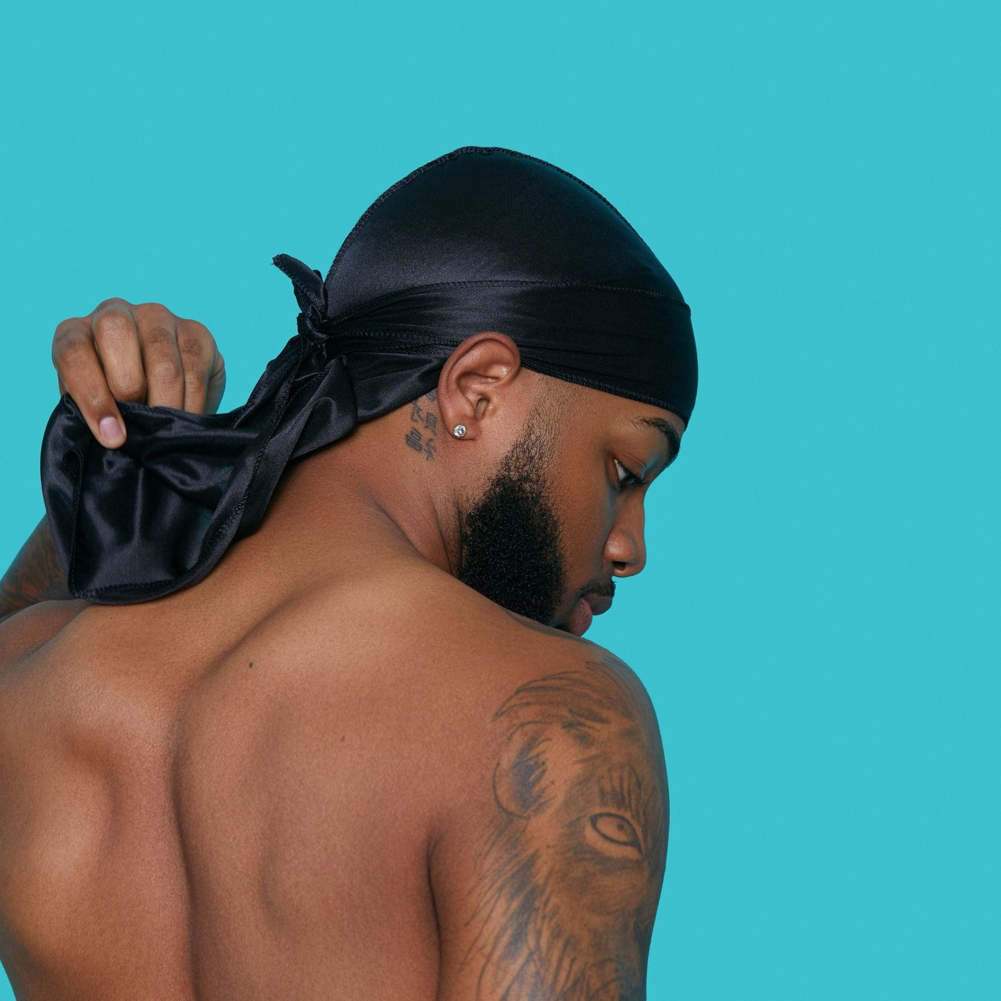 Kiss Colors & Care Power Wave Silky Satin Durag - Black | Silk Durag, Wave Cap, One Size, Hair Accessories