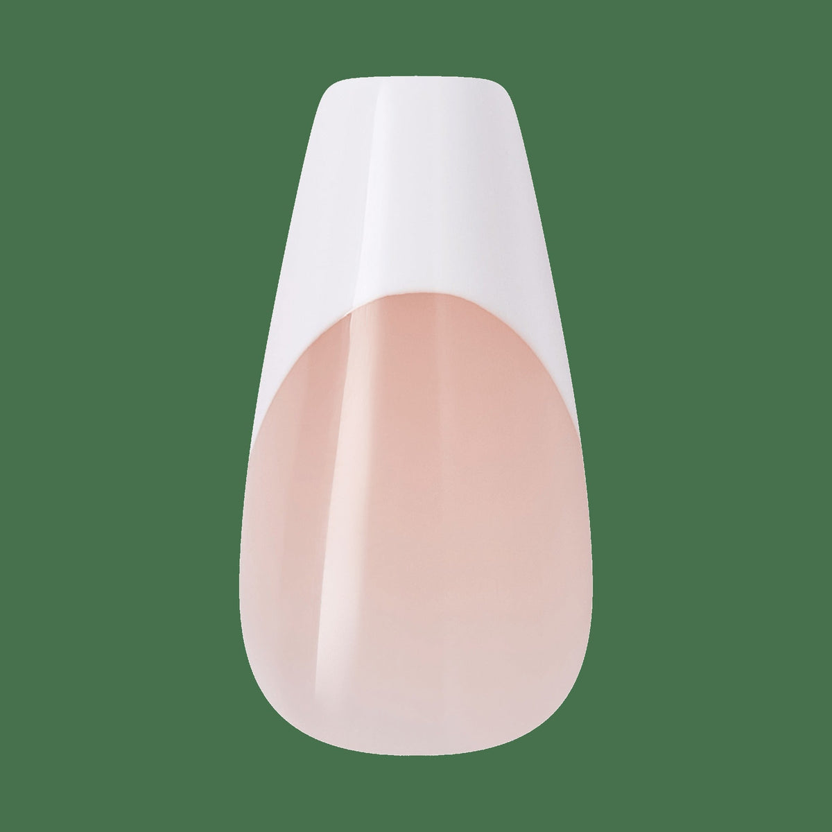 Kiss Core French Press On Fake Glue Nails - Reunion | French Tips, White, Medium, Coffin