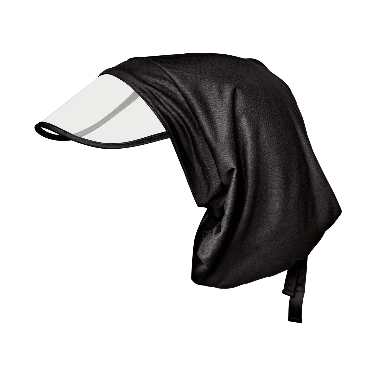 Kiss Colors & Care Satin-Lined Premium Rain Cap - Black | Rain Protector, Travel Pouch Included, Hair Accessories