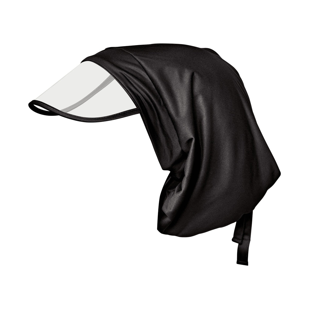 Kiss Colors & Care Satin-Lined Premium Rain Cap - Black | Rain Protector, Travel Pouch Included, Hair Accessories