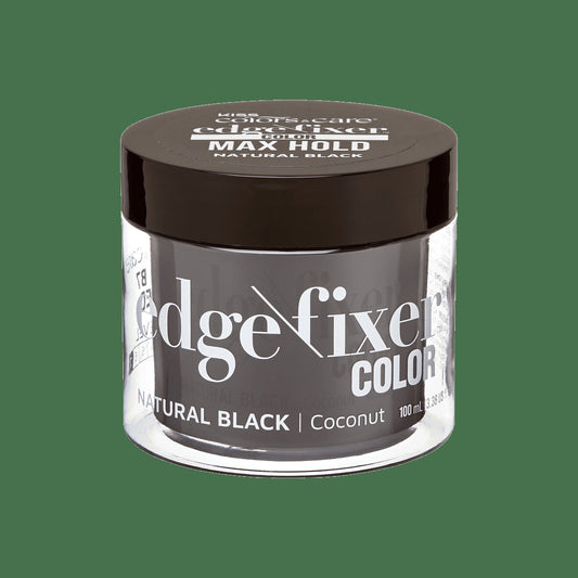 Kiss Colors & Care Edge Fixer Color Gel - Natural Black | Edge Control, Baby Hair Gel, Maximum Hold, 100 ml, Hair Care