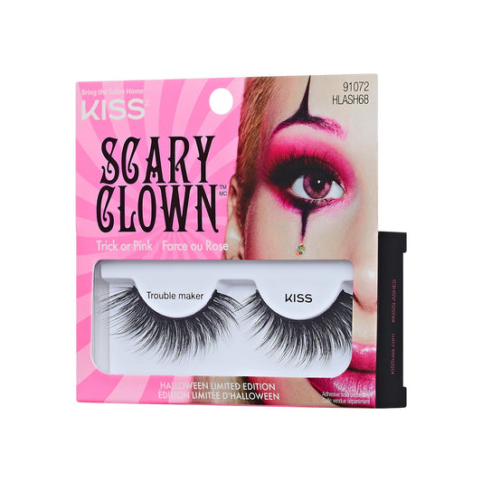 Kiss Halloween False Eyelashes - Trouble maker | 1 Pair, Strip Lashes, 14mm