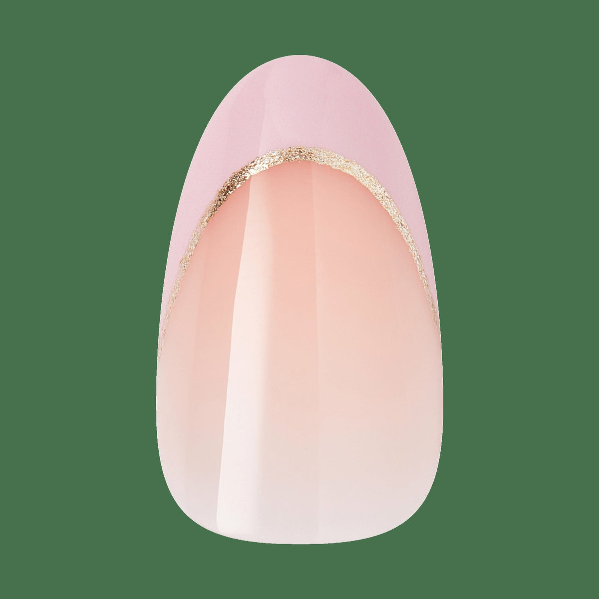 Kiss Icon Press On Fake Glue Nails - Vibrant | 3D & Jewel French, Pink, Medium, Almond