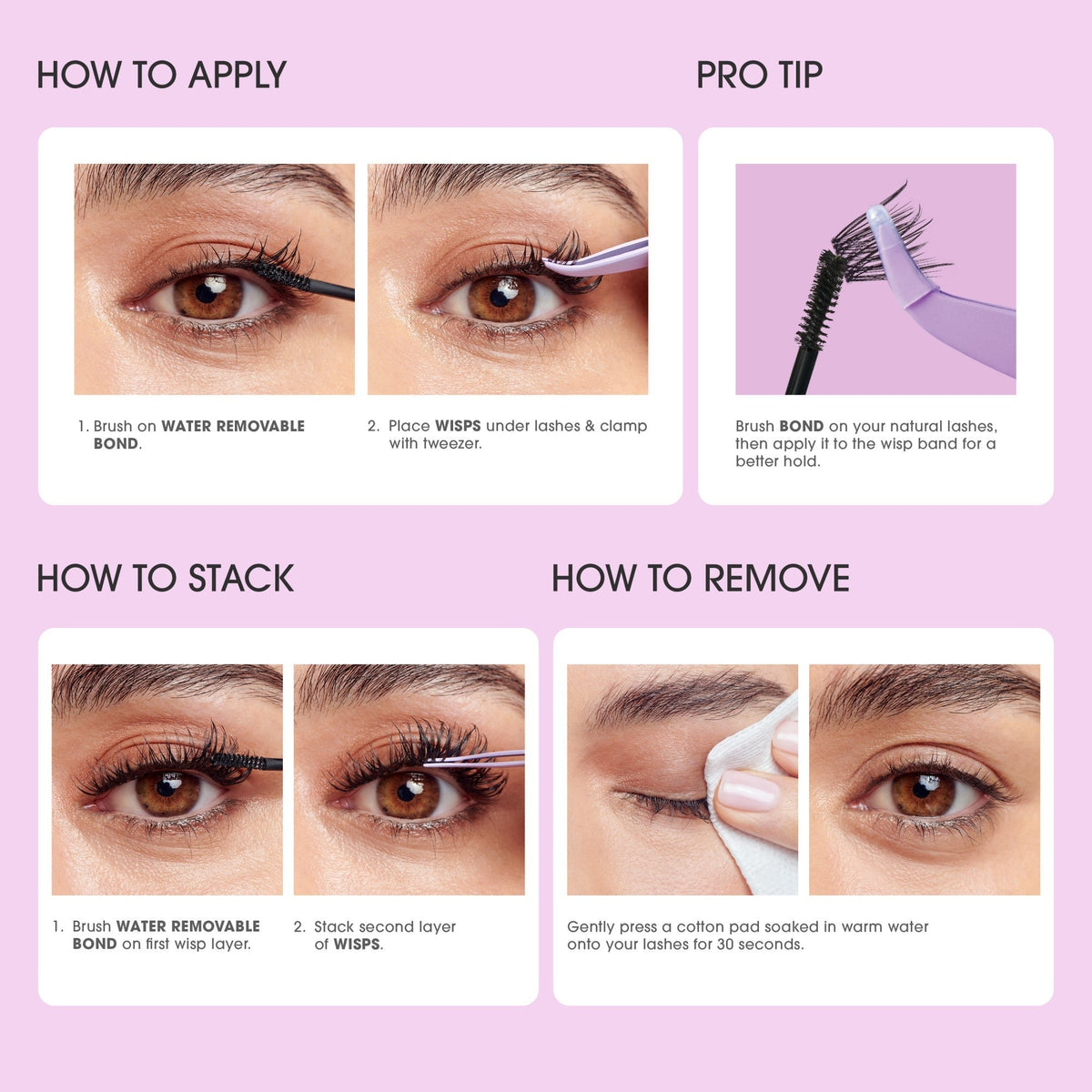 Falscara Studio Mini Refill Pack - Soft Natural | DIY False Lash Extensions, Cluster Lash, Wispy Lashes, 36 Wisps, 8mm-12mm