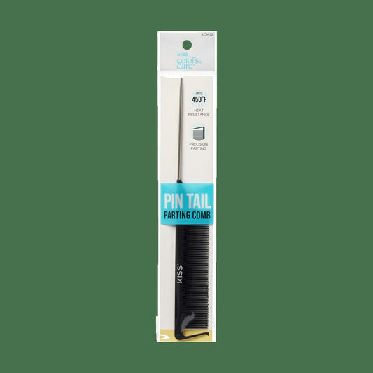 Kiss Colors & Care Pin Tail Parting Comb | Parting Comb , Rat Tail Comb, Heat Resistant