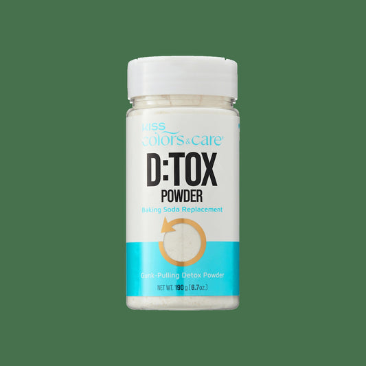 Kiss Colors & Care D:TOX Hair Detox Powder | Gunk-Pulling Baking Powder Formula, Baking Soda Replacement, 8 oz, Hair Care