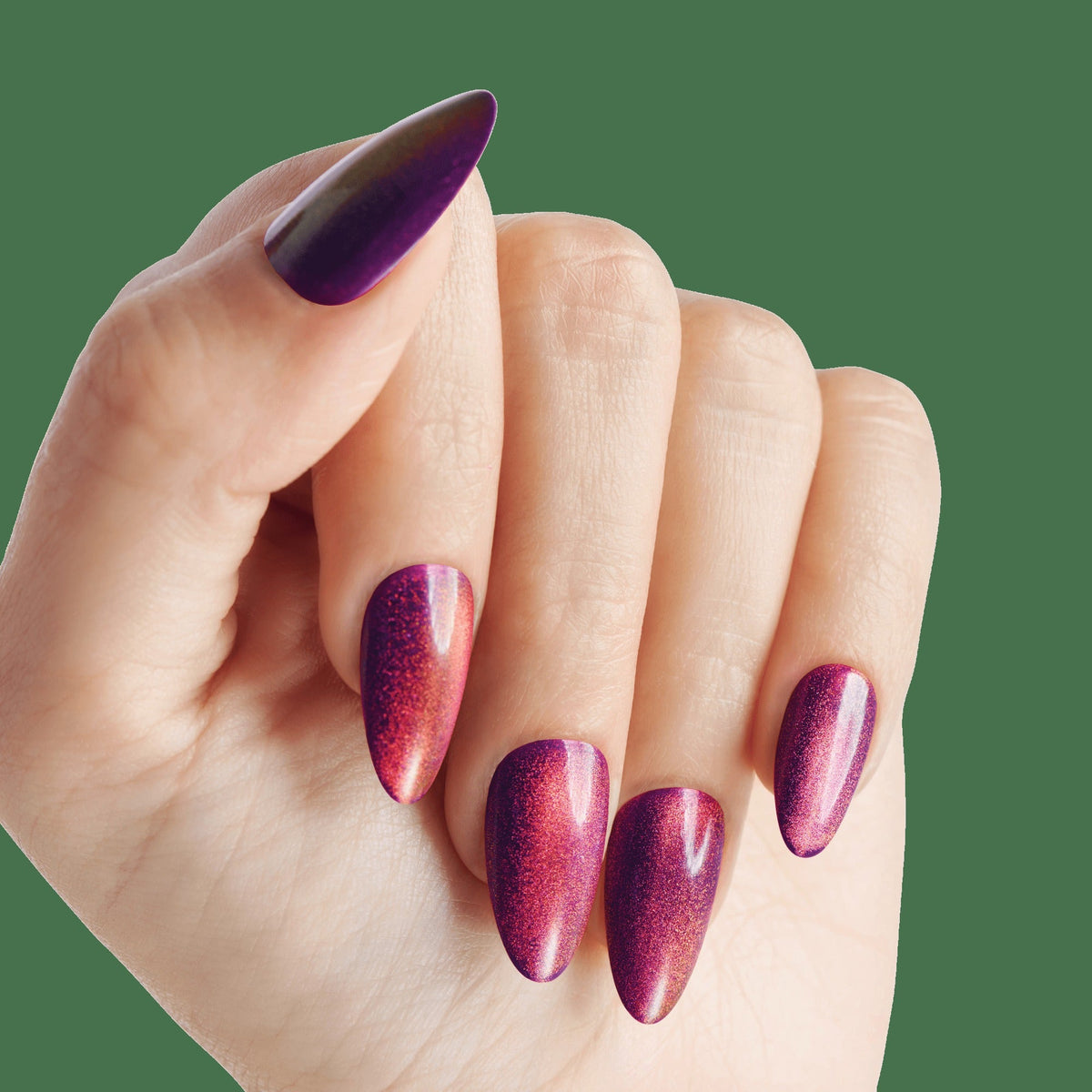 Kiss Gel Fantasy Magnetic Press On Glue Nails - Stream