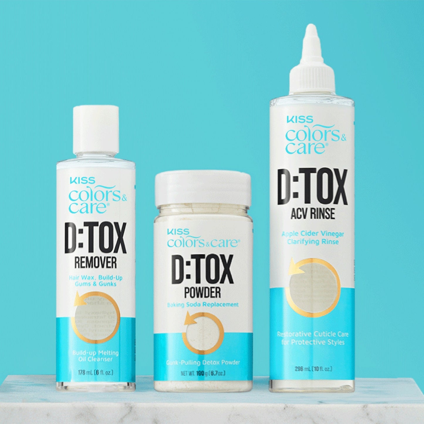 Kiss Colors & Care D:TOX Hair Detox Remover | Build-Up Melting Oil Cleanser, Gentle Cleanser, Removes Hair Wax, 6 fl oz, Hair Care