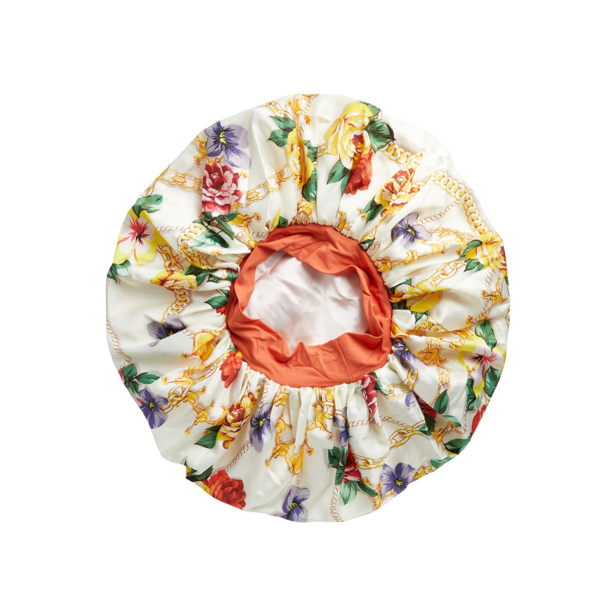 Kiss Colors & Care Crepe Satin Reversible Hair Bonnet - Floral Design | Silk Bonnet, Sleep Bonnet, Super Jumbo, Hair Accessories