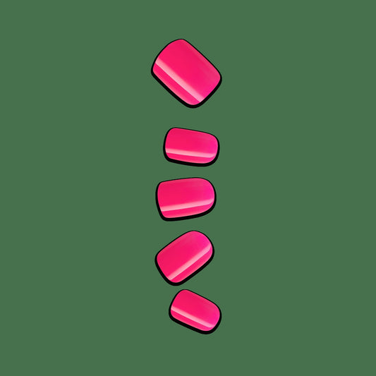 Impress Color No Glue Fake Press On Nails - Melting | Solid, Pink, Short, Squoval, Manicure
