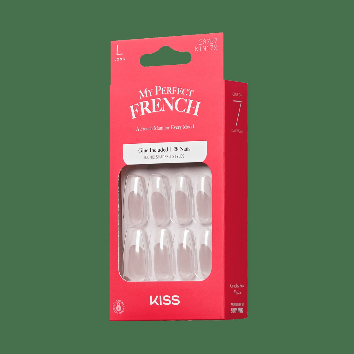 Kiss My Perfect French Press On Glue Nails - All Mine