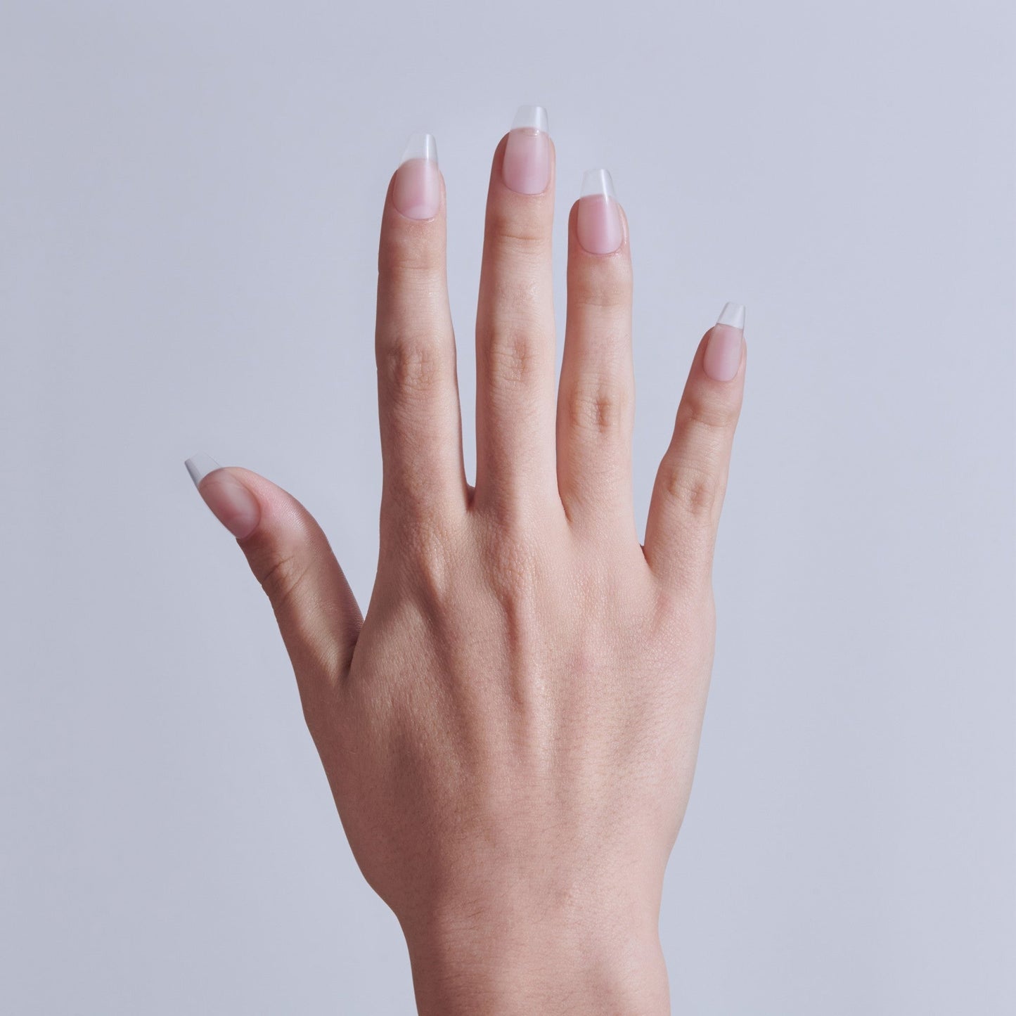 Kiss Professional Full Cover Press On Fake Nails - Luminous | 140 Nails, Includes Nail Glue, Solid, Clear, Medium, Coffin