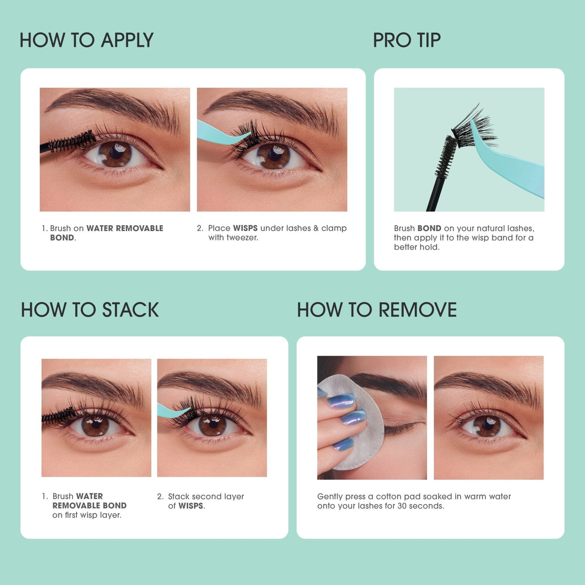 Falscara Studio Mini Festival On-The-Go Kit - Soft Volume | DIY False Lash Extensions, Cluster Lash, Wispy Lashes, 36 Wisps, 8mm-12mm