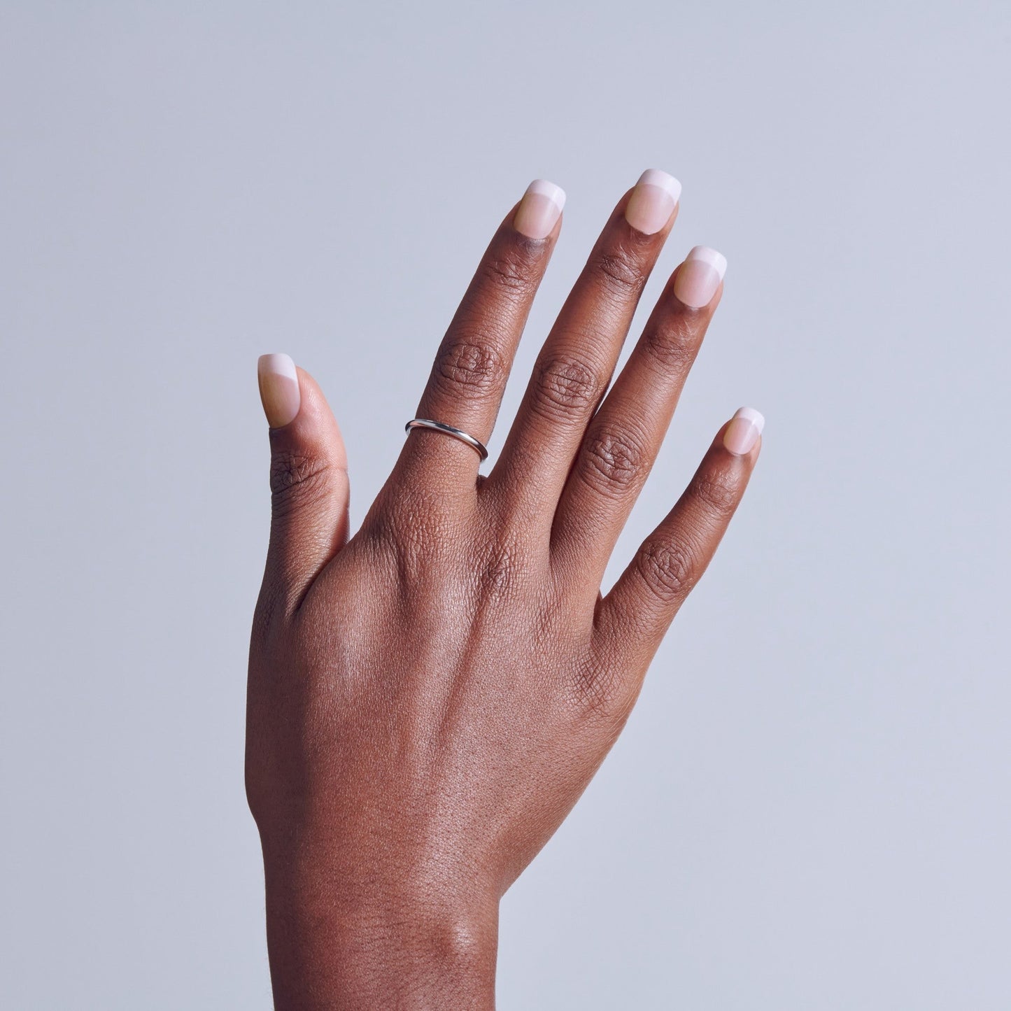 Kiss Core French Press On Fake Glue Nails - Your Moment | French Tips, Neutral, Real Short, Squoval