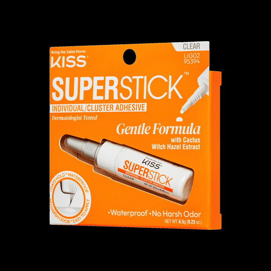 Kiss SuperStick Lash Cluster Adhesive - Clear | False Eyelash Glue, Cluster Lash Adhesive, Up to 7 Day Hold