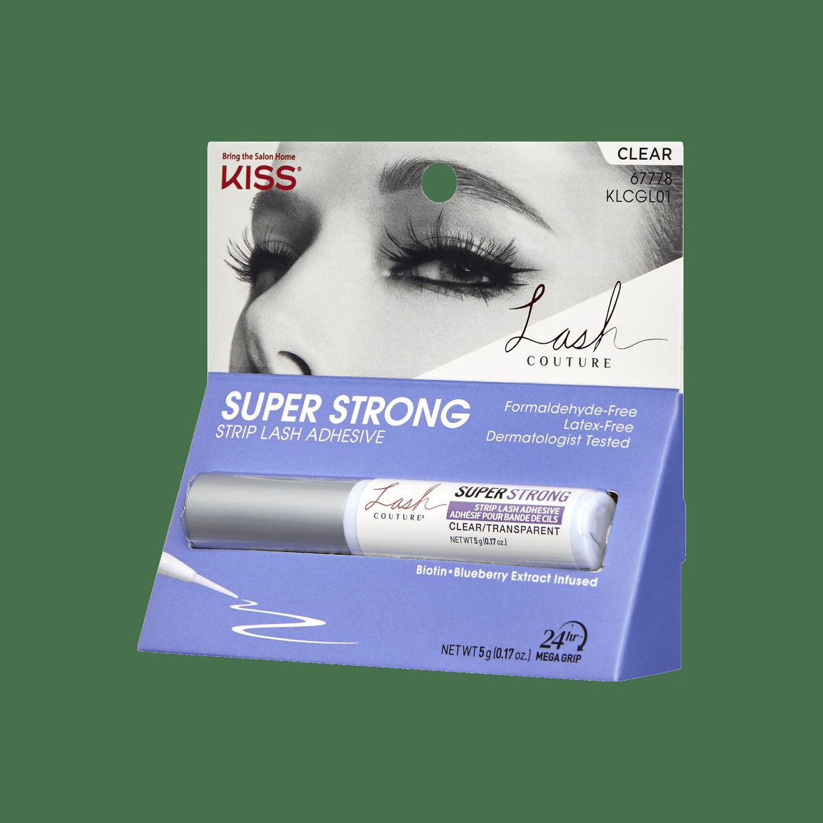 Kiss Lash Couture Strip Lash Adhesive - Clear | False Eyelash Glue, Strip Lash Adhesive