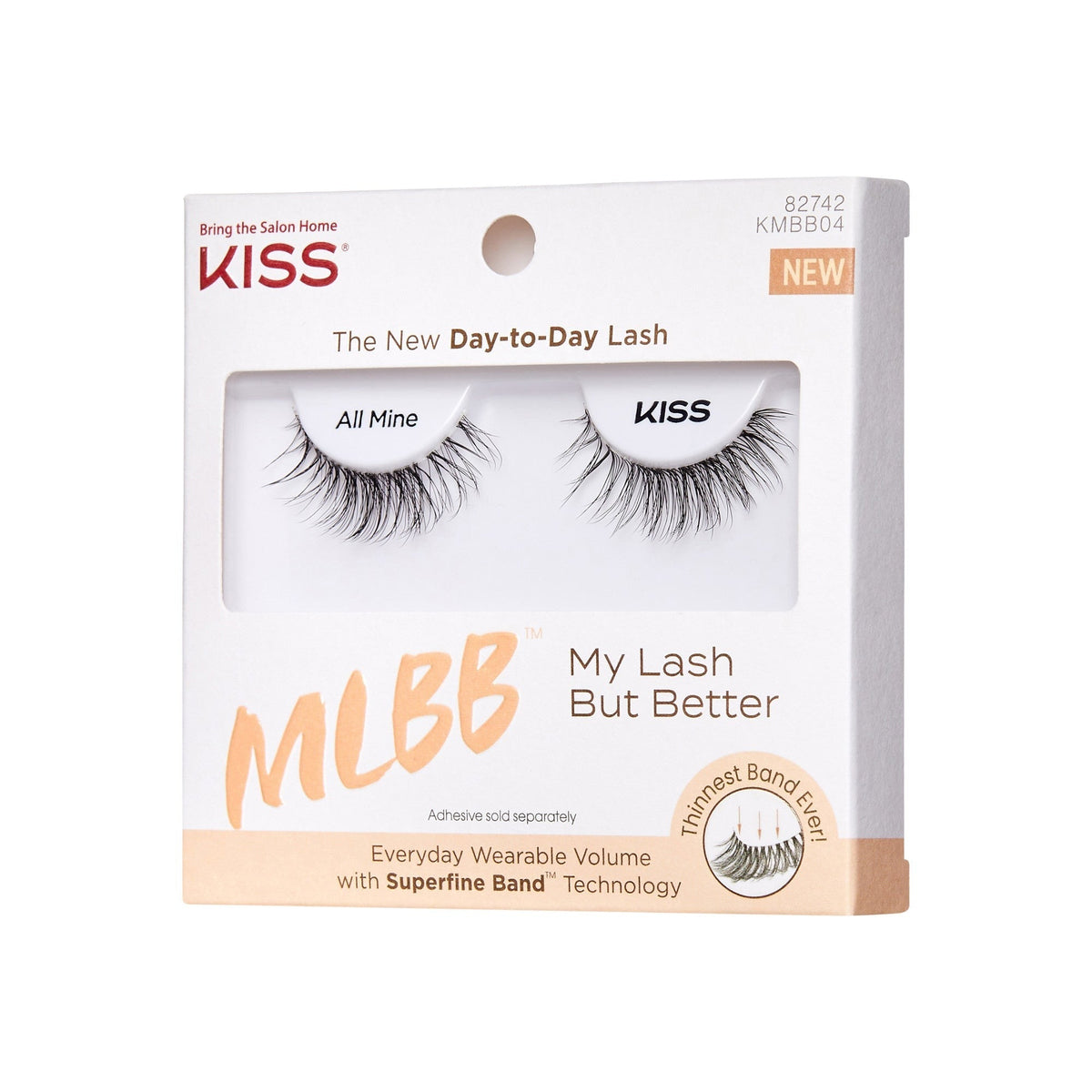 Kiss My Lash But Better False Eyelashes - All Mine | 1 Pair, Strip Lashes, 10mm