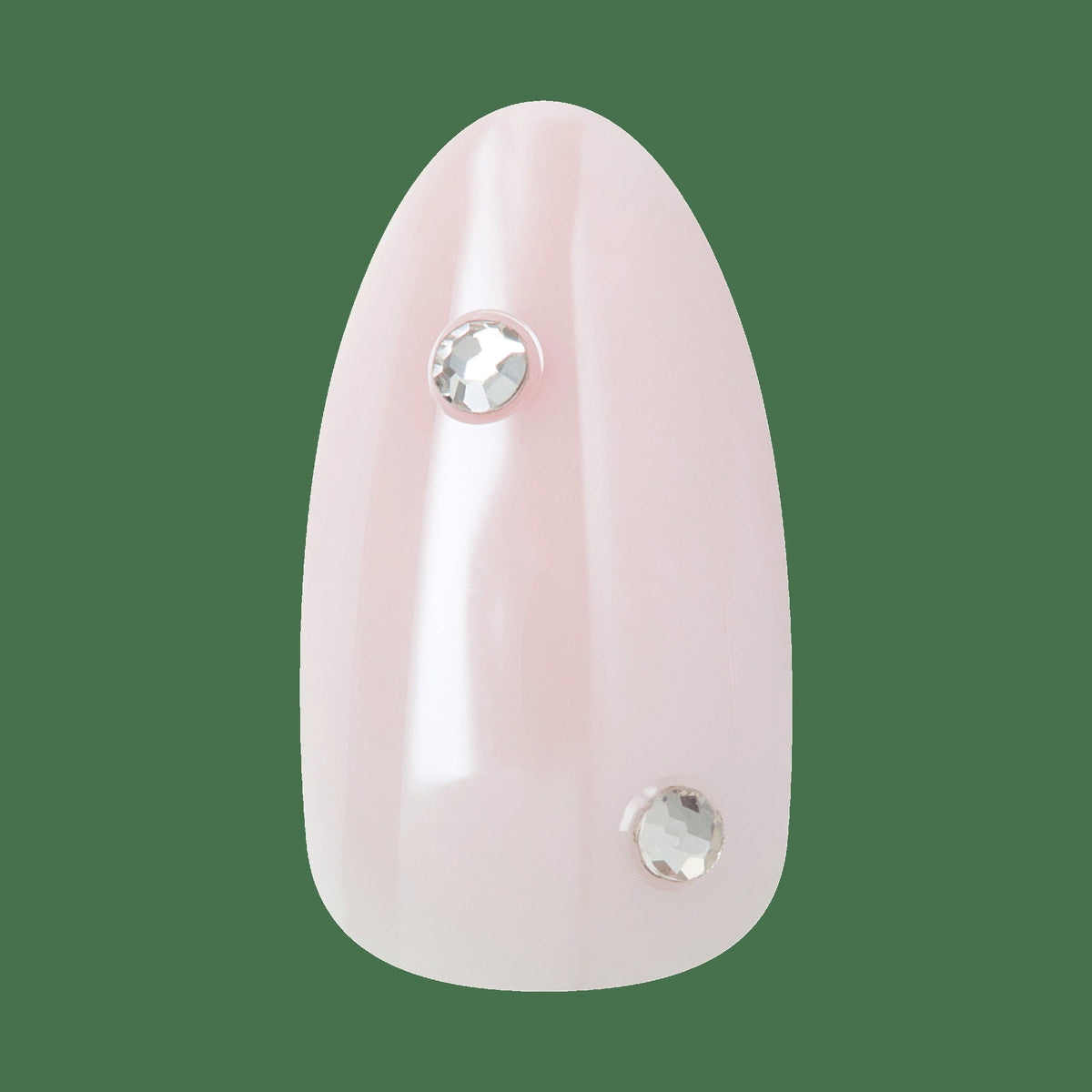 Kiss Glam Jeweled Press On Fake Glue Nails - Candy Dust | 3D & Jeweled, Pink, Medium, Almond