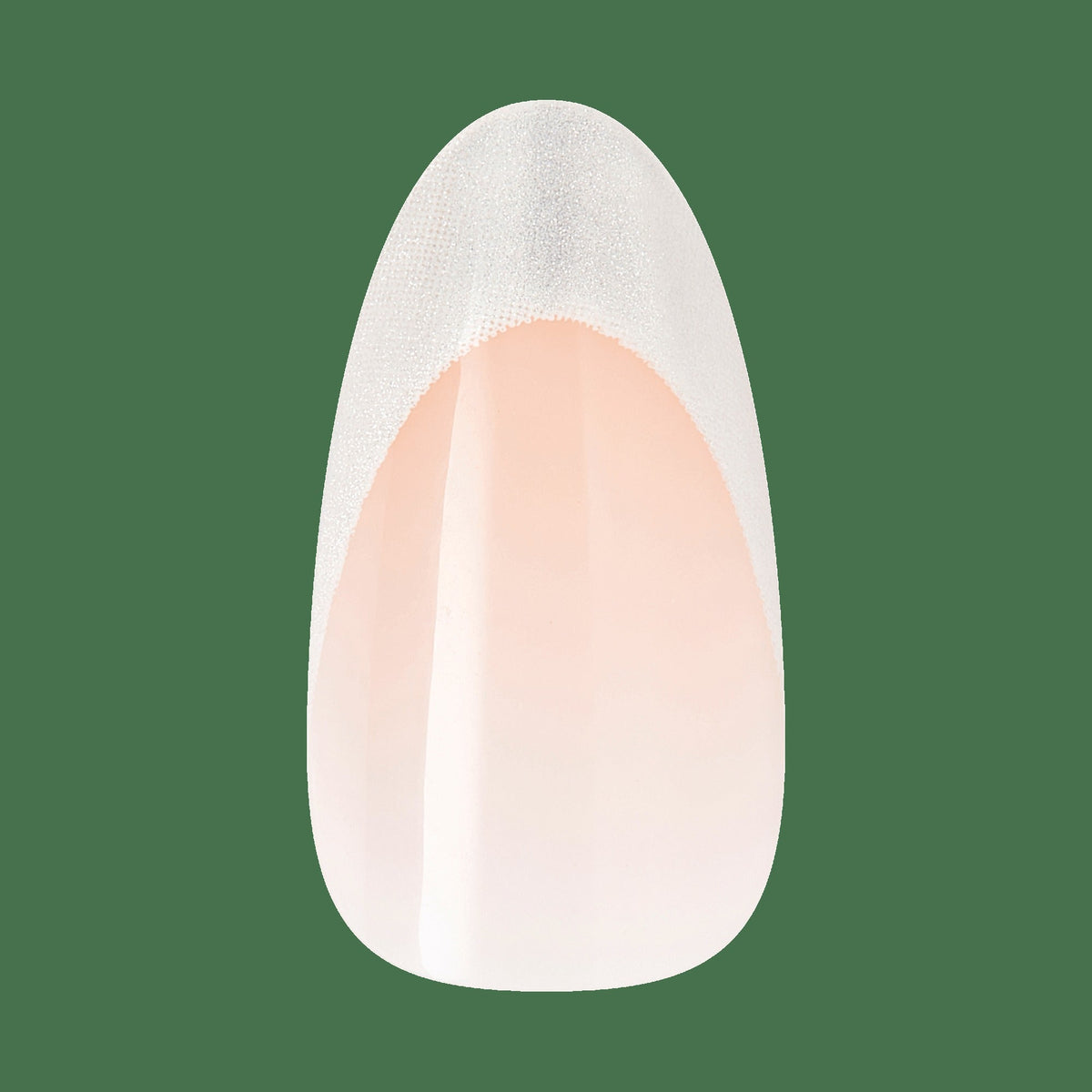 Kiss Core Magnetic Press On Fake Glue Nails - Patchouli | French Tips, Silver, Medium, Almond