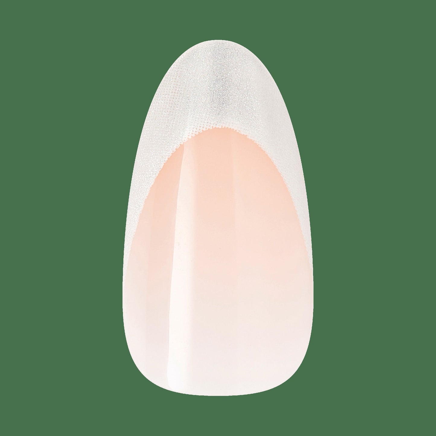 Kiss Core Magnetic Press On Fake Glue Nails - Patchouli | French Tips, Silver, Medium, Almond