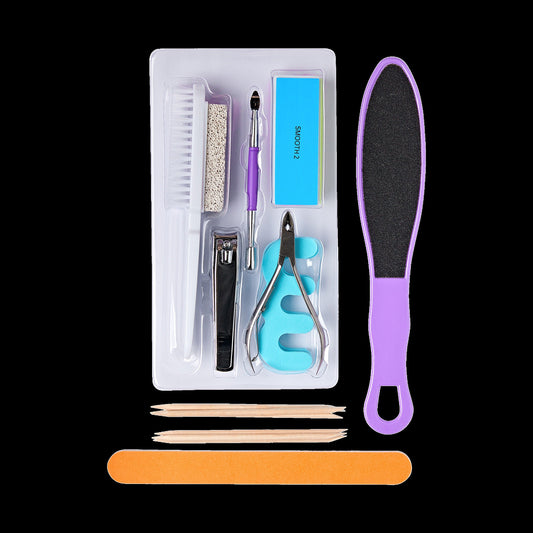 Kiss Professional Pedicure Toenail Kit | Starter Kit, 15 Pieces, Includes Travel Pouch