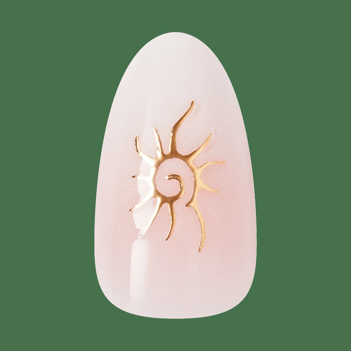 Kiss Glam Jeweled Press On Fake Glue Nails - Ocean Air, Salty Hair | 3D & Jewel Design, Pink, Medium, Almond