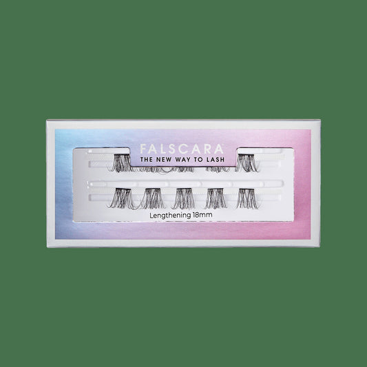 Falscara Lengthening Single Pack | DIY False Lash Extensions, Natural, Cluster Lash, Wispy Lashes, 10 Wisps, 18mm