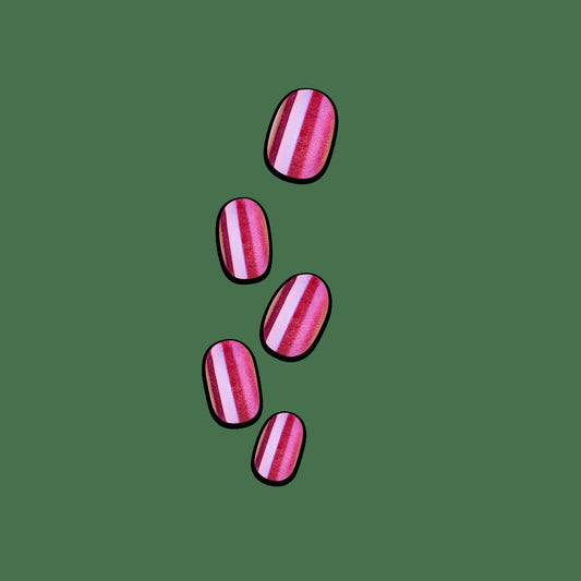 colorFX by Impress No Glue Fake Press On Nails - Around You | Solid, Pink, Short, Oval, Manicure