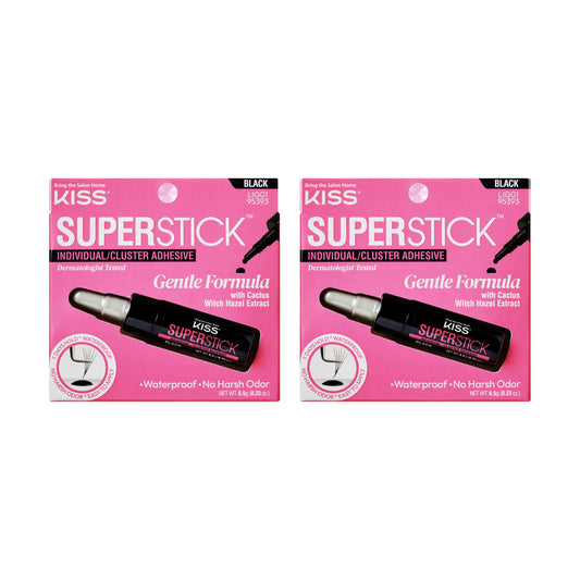 Kiss SuperStick Lash Cluster Adhesive - Black 2- Pack