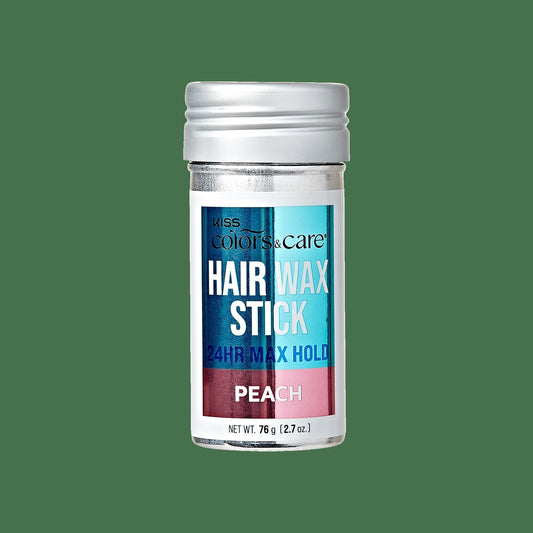 Kiss Colors & Care Edge Fixer Wax Stick - Peach | Edge Control, Baby Hair Gel, 24 hr Max Hold, Push-Up Application, Hair Care