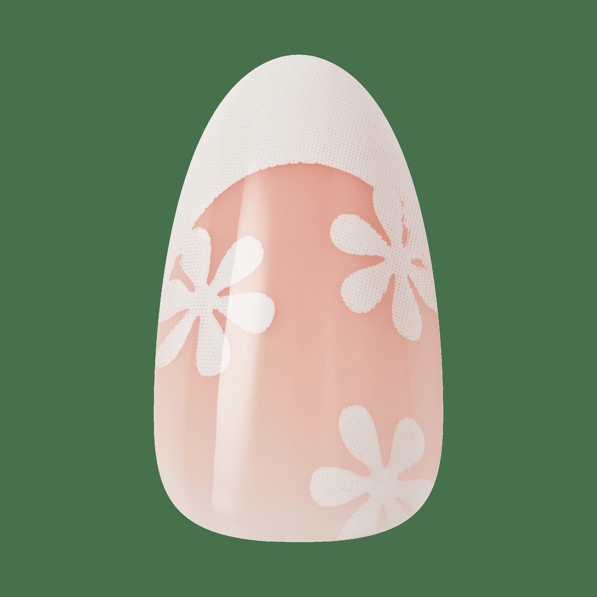 Kiss Glam Jeweled Press On Fake Glue Nails - Crystal Bloom | 3D & Jeweled French Design, White, Medium, Almond